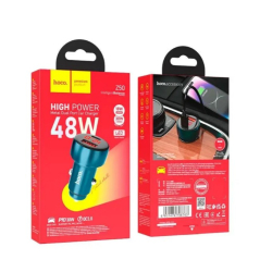 АЗП Hoco Z50 PD30W+QC3.0 (1 Type-C/1USB/3A/48W) (Синій) АЗП Hoco Z50 PD30W+QC3.0 (1 Type-C/1USB/3A/48W) (Синій)