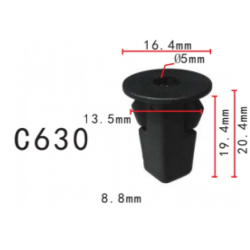 Кліпси C0630 під саморіз GM 94854203 Toyota 90189-06028 90189-06188 90189-06212 ( уп. 100 шт.)