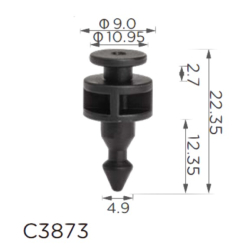 Кліпси C3873 кріплення заднього ліхтаря VW Mercedes (2E0945230, A0008208164) (уп.100шт)