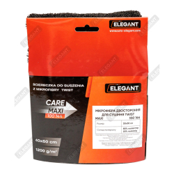 Рушник для сушіння авто 40х60 (1200g/m2) Twist"Elegant" MAXI 100 144 чорний