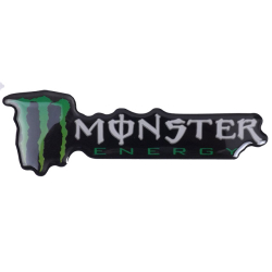 Наліпка силіконова "Monster Energy"  5х14см (1шт.)