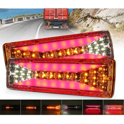 Задній ліхтар Прямокутний 24V (300*90*20мм) LED-21 (Wagon mini) з ПРОВОДОМ (2шт/уп)