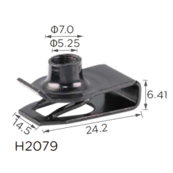 Скоба H2079 під гвинт L-24,2x14,5 D=5 TOYOTA (16462) ( уп. 100 шт.)