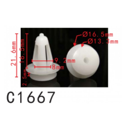 Кліпси C1667 обшивка дверей MITSUBISHI (MB566720*) ( уп. 100 шт)