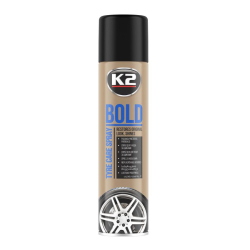 Очищувач-чорніння гуми спрей 600ml (пінний) "K2" K156 Bold