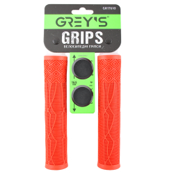 Грипси керма 165мм червоні силіконові/заглушки керма-2шт Greys Grips № GR17610 (2шт.)