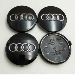 Ковпачки на титани "Audi" (60/58мм) чорний (4B0601170)