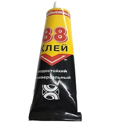Клей водостійкий універсальний  40ml №88 / мет,дерево,скло (Україна) (100шт/ящ)