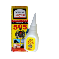 Супер клей універсальний 20g "505" / пляшечка, надміцний (50шт.) (Туреччина) Супер клей універсальний 20g "505" / пляшечка, надміцний (50шт.) (Туреччина)