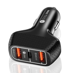 АЗП 12/24V 2USB-1Type-C YY-C15 PD 20W+QC3.0 38W