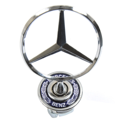 Приціл "Mercedes" W202-210/W124E D=4 см-спідниці метал/врізний з написом (Польща)