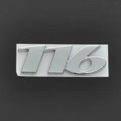 Емблема - напис "116" скотч 75х28 мм 2011-2014 (wiwo 639 817 3914)