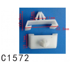 Кліпси C1572  Кріплення  молдингів VW (330-853-858, 330853858, 12109) ( уп. 100 шт.)