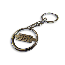 Брелок для ключів Fiat метал/хром