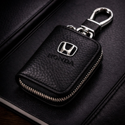 Чохол для ключів з карабіном Honda (Шкіра)
