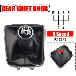 Ручка КПП з чохлом Volkswagen Tiguan (2007-2011) plastic knob (5 Speed) FXVW-166-5G