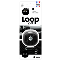Освіжувач гель на обдув 9gr - "Aroma" - Loop - Black (Блек) (14шт/уп)