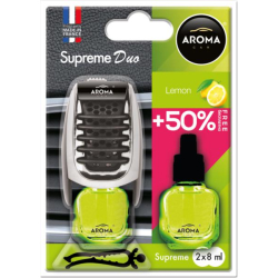 Освіжувач рідкий на обдув 2*7ml - "Aroma" - Supreme Duo Slim - Lemon (Лимон) (10шт/уп)