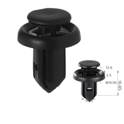 Кліпси C0955 підкрилок/бампер Acura/ Honda (91506S9A003)  чорні (уп.100шт)