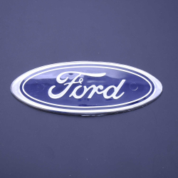 Емблема "FORD" 150х59мм\пластик великий\хром\скотч (Transit) 5141