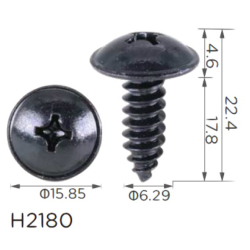 Саморіз H2180 HYUNDAI, KIA (92155-22000, 9215522000, 1249306207B, 18091) ( уп. 100 шт.)