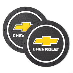 Килимки в підстаканник антиковзаючі Chevrolet 7см 2шт Килимки в підстаканник антиковзаючі Chevrolet 7см 2шт