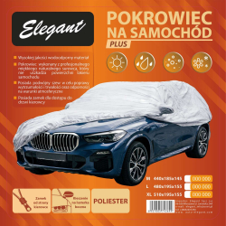 Тент Джип/Мінівен 480x195x155 см (L) з підкладкою 100262 PEVA "ELEGANT" (кишені під дзеркало, блиска