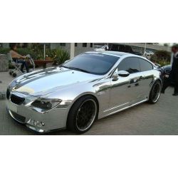 Плівка вінілова ПВХ Chrome mirror silver (бухта 1.52*16м) G260306 (PET основа)