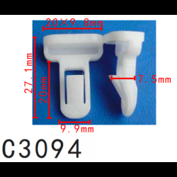 Кліпси C3094 бампера TOYOTA, LEXUS (7539235220, 75392-35220, 12287)  ( уп. 100 шт.)