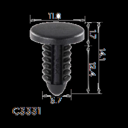 Кліпси C3331 обшивки багажник/крило Mercedes A0029973386 (уп.100шт)
