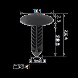Кліпси C3341 обшивки багажник  GM Ford 11589181 (уп.100шт)