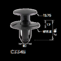 Кліпси C3345 обшивки/бампер GM 11612035 (100шт)