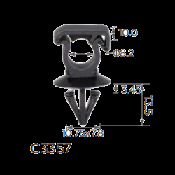 Кліпса C3357 проводки d8.1 (уп. 100шт.)