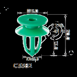 Кліпси C3382 обшивки дверей GM 13252119 ( уп. 100 шт)