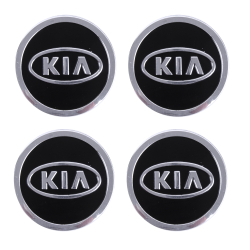 Наклейка на ковпаки KIA (90мм) чорна (4шт) Наклейка на ковпаки KIA (90мм) чорна (4шт)