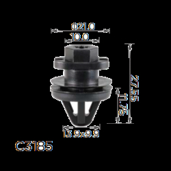 Кліпси C3185 кріплення карти дверей VOLKSWAGEN,AUDI,SEAT,SKODA(3AA-868-243-A,3AA868243A)( уп. 100 шт