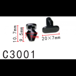 Кліпси C3001 ущільнювача Peugeot Citroen 9025W9 9025J8 (уп. 100шт.)