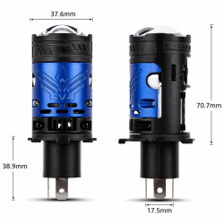 Лампа LED Міні Лінзи H4 D37мм 90/120w 10000/13000Lm 6000K 4575+1860 Module 9-16V шторка F90-Small Лампа LED Міні Лінзи H4 D37мм 90/120w 10000/13000Lm 6000K 4575+1860 Module 9-16V шторка F90-Small
