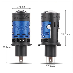 Лампа LED  Міні Лінзи H4 D37мм  90/120w 10000/13000Lm 6000K 4575+1860 Module 9-16V шторка F90-Small