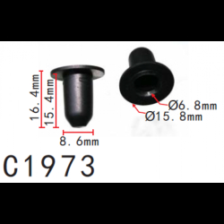 Кліпси C1973 молдингу Audi Seat Skoda VW 3C0853586  ( уп. 100 шт.)