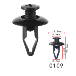 Кліпси C0109 розпірні Infinity Nissan 6384401A00 6385401A00 Ford MNA0156 NA01561 (уп.100шт)
