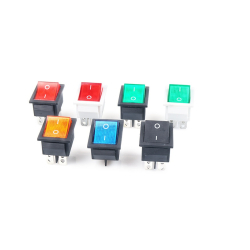 Клавіша №140 зелена велика квардрат.зігнута On\Off 12V