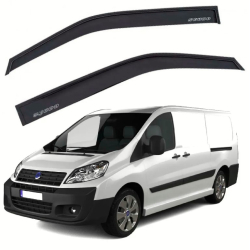 Дефлектори вікон Fiat Scudo 2007-2017  скотч "AV-Tuning" (напис Scudo )