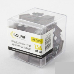 Запобіжники стандарт  7.5A "Solar" AF-313 цинковий сплав (100шт)