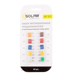 Запобіжники Міні від 5-30А (10шт) "Solar" AF-311