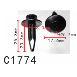 Кліпси C1774 розпірні FORD (W705848S300) (уп.100шт)