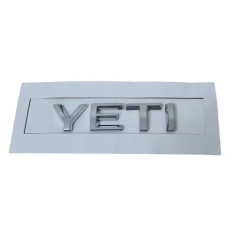 Емблема - напис "Yeti" скотч 85х24 мм 2010-2013 (wiwo 5L0853687J2ZZ)