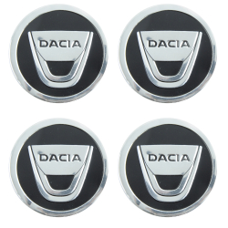 Наклейка на ковпаки DACIA (90мм) чорна (4шт)