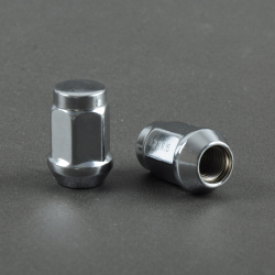 Гайка 12х1,5х34 хром конус з виступом ключ 19 (20 шт) (пакет) F 312