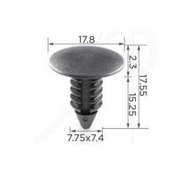 Кліпси C0005 обшивки салону (ОЕМ 6031321, 389358, 332364, 0940907326, 94530548, 94530527) (уп.100шт)